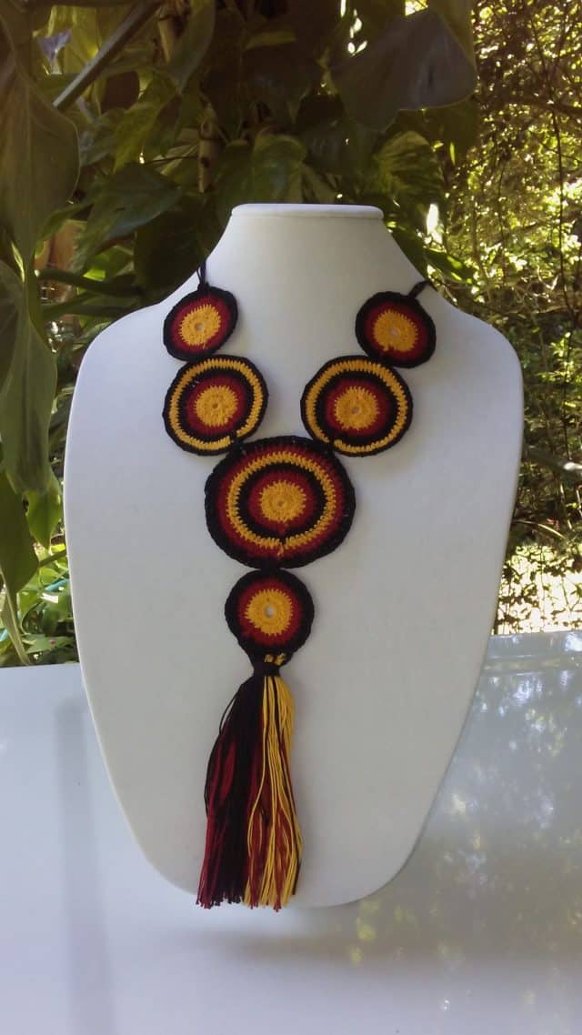 crochet necklace by inna