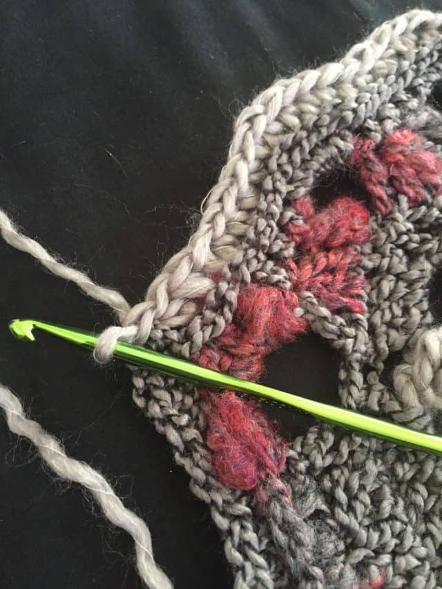 crochet mandala detail