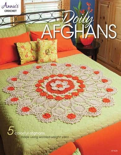 doily afghans crochet book