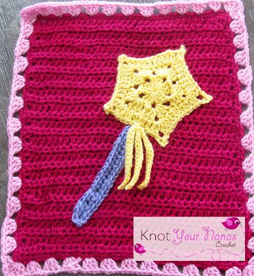 pricness wand crochet blanket square