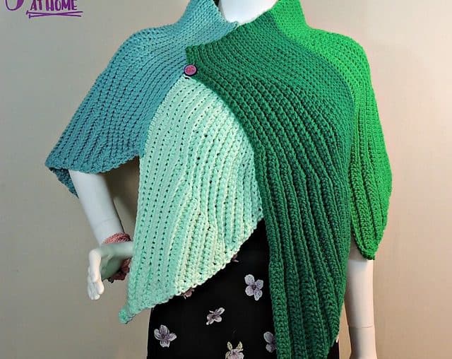 fins wrap crochet shawl pattern
