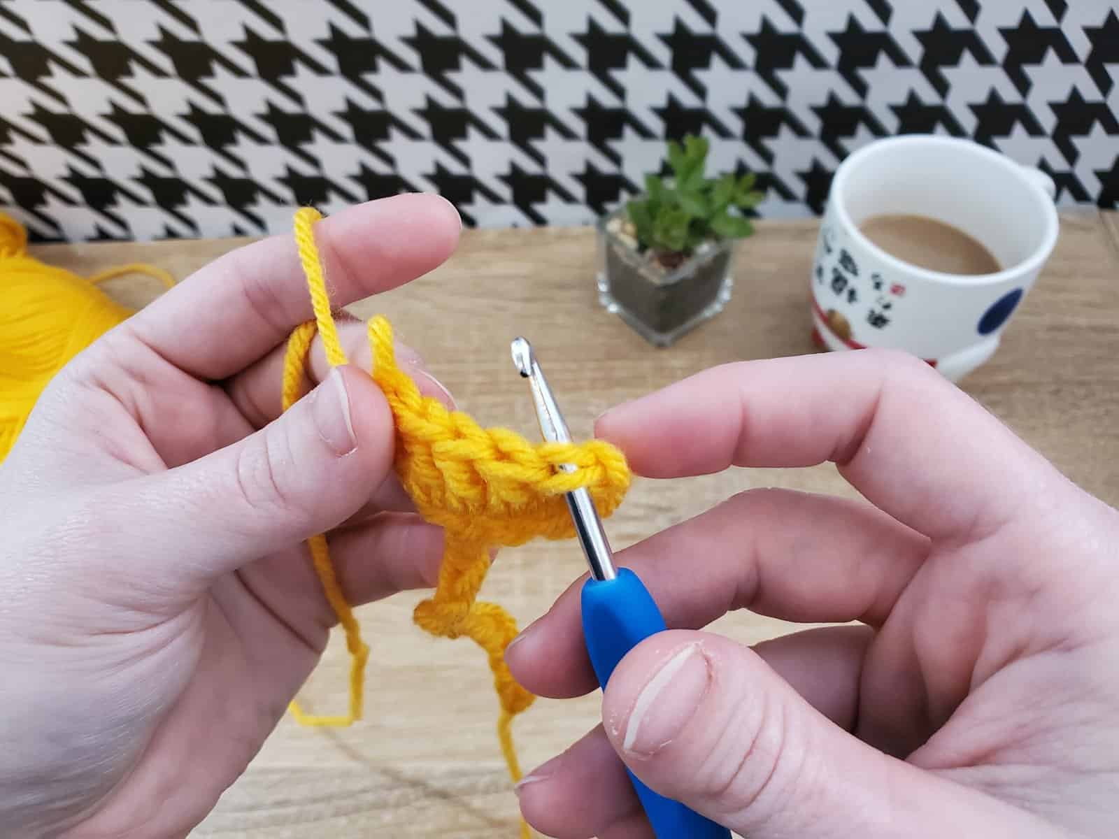 crochet second stitch for popcorn