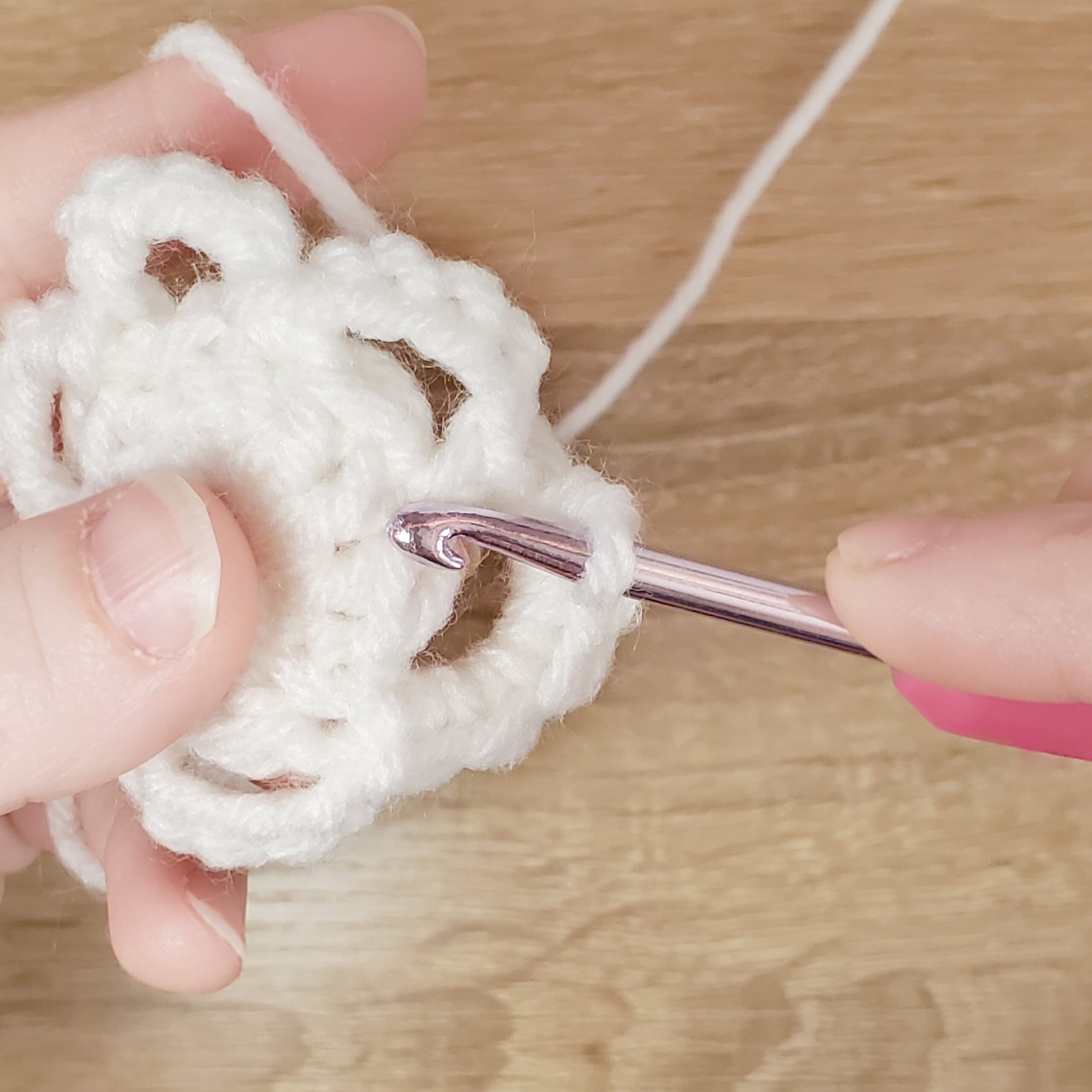 single crochet spike stitch