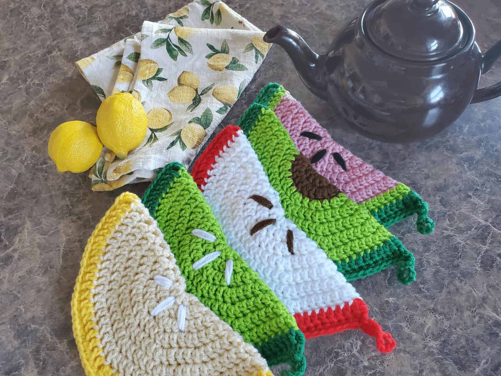Crochet Fruit Potholders