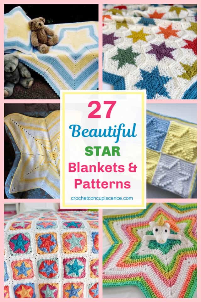 27 Fabulous Star Crochet Blankets and Patterns