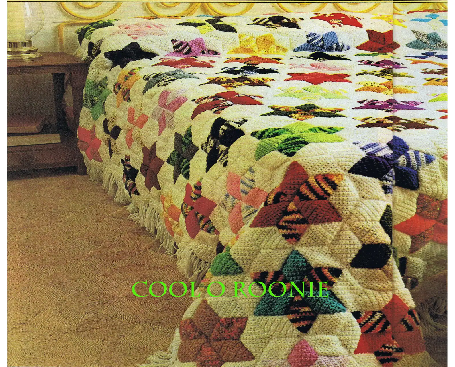 20 Beautiful Crochet Quilt Patterns You Will Want to Make 4 Crochet Afghan Bedspread Star Quilt Pattern