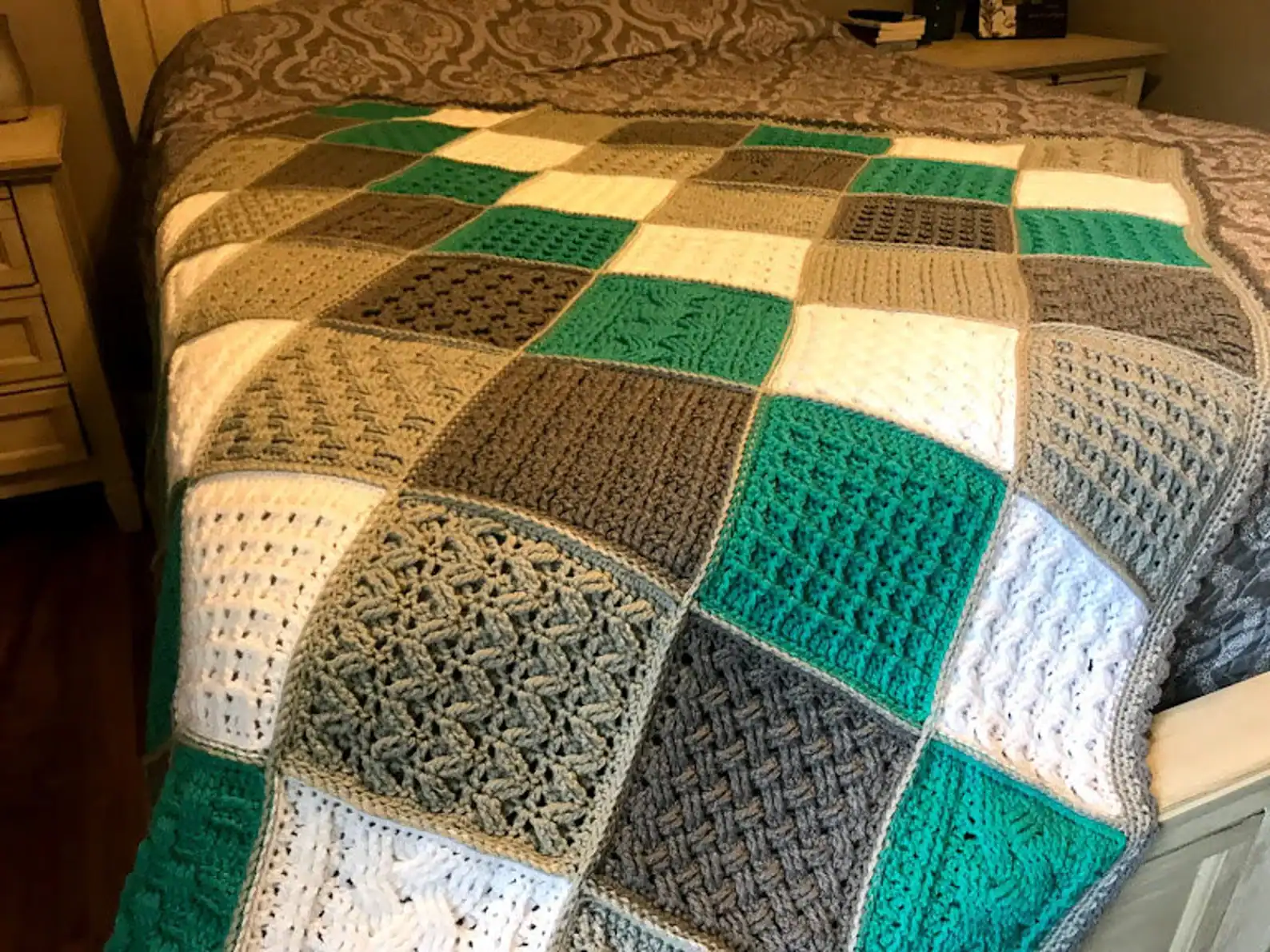 20 Beautiful Crochet Quilt Patterns You Will Want to Make 9 Crochet Square Blanket Pattern