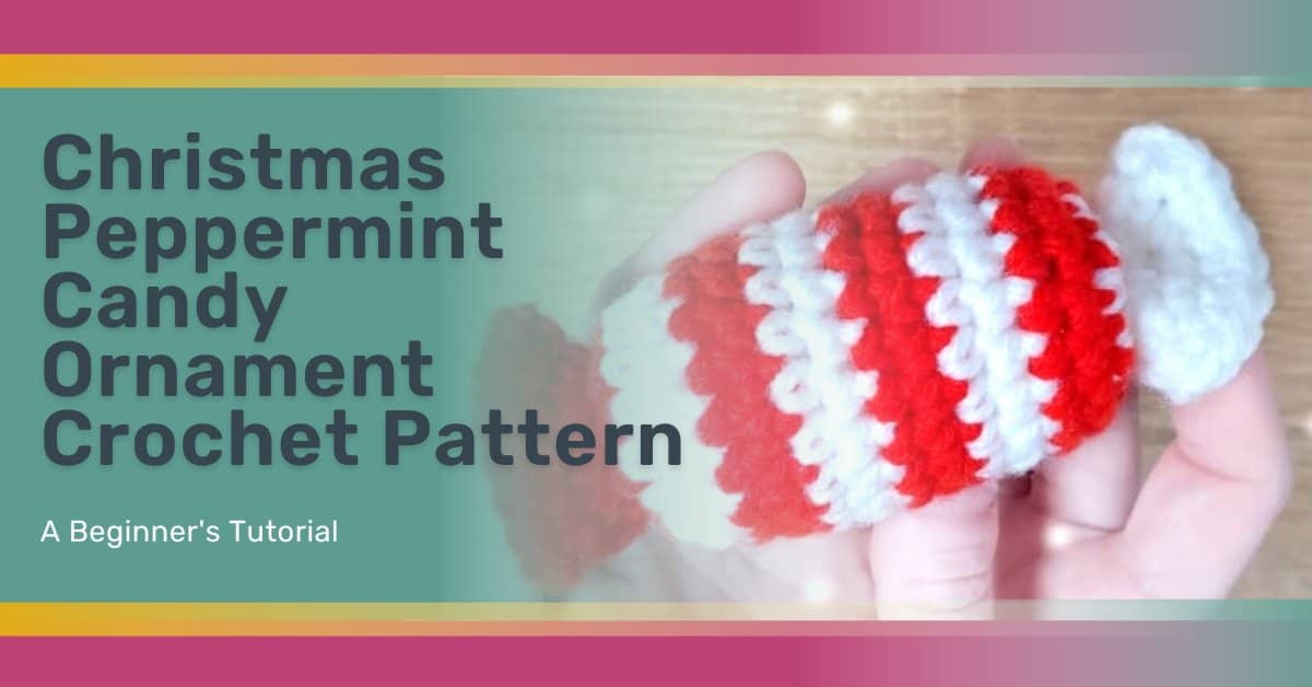 Christmas Peppermint Candy Ornament Crochet Pattern