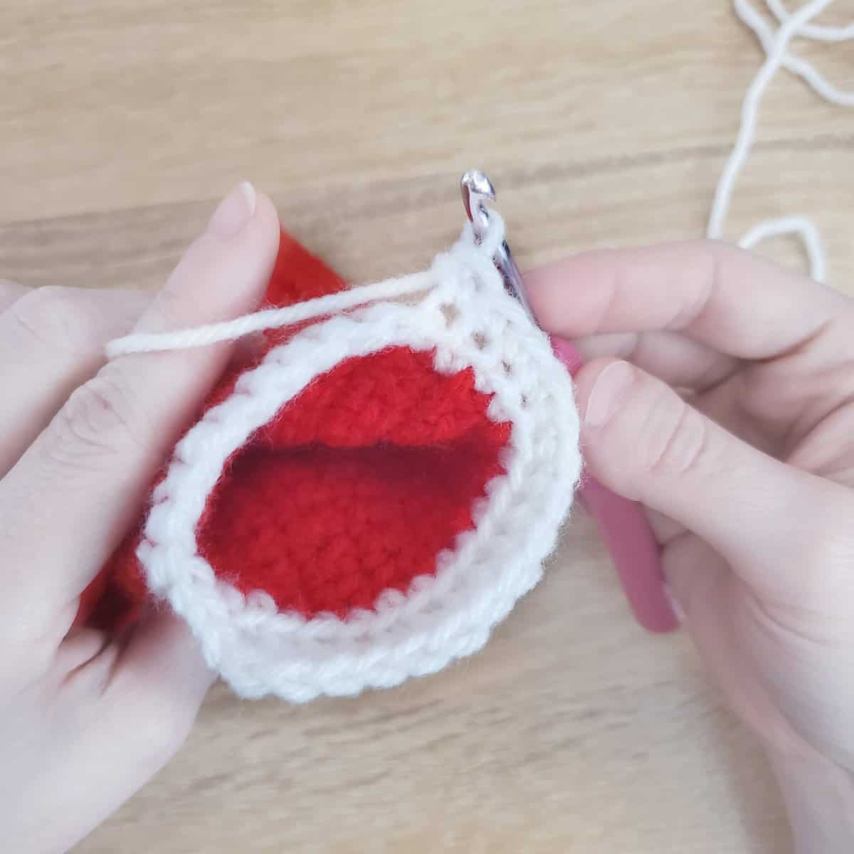 single crochet in the back loop 2