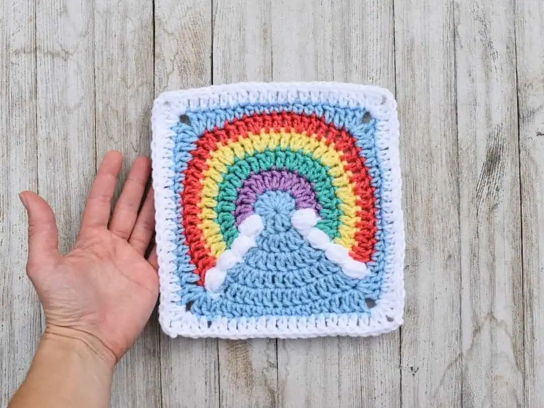 23 Crochet Blocks and Squares for Your Next Project 24 Rainbow Granny Square Pattern