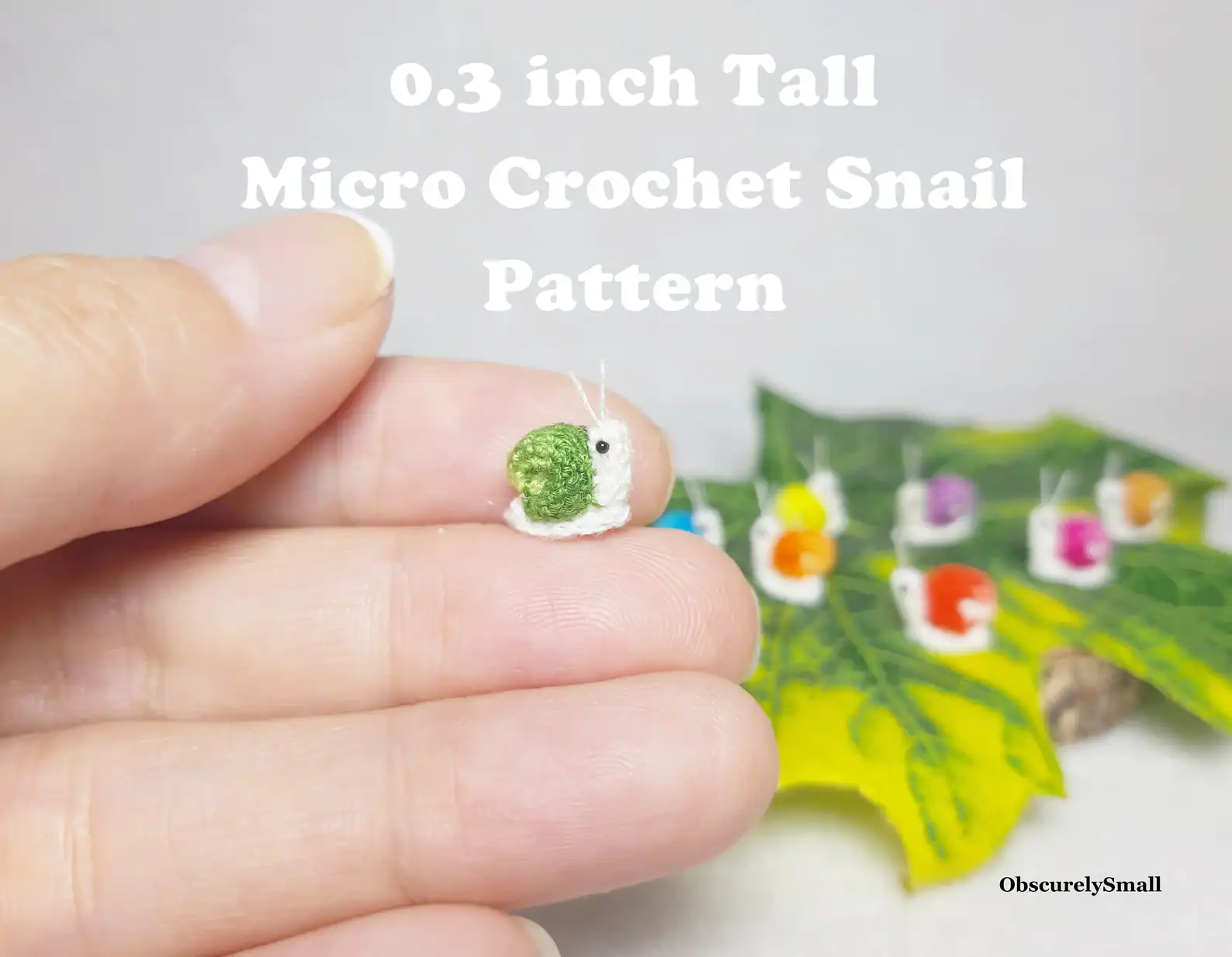20 Incredible Crochet Snails, Slugs, Caterpillars, and Worms 7 Micro Crochet Snail Pattern