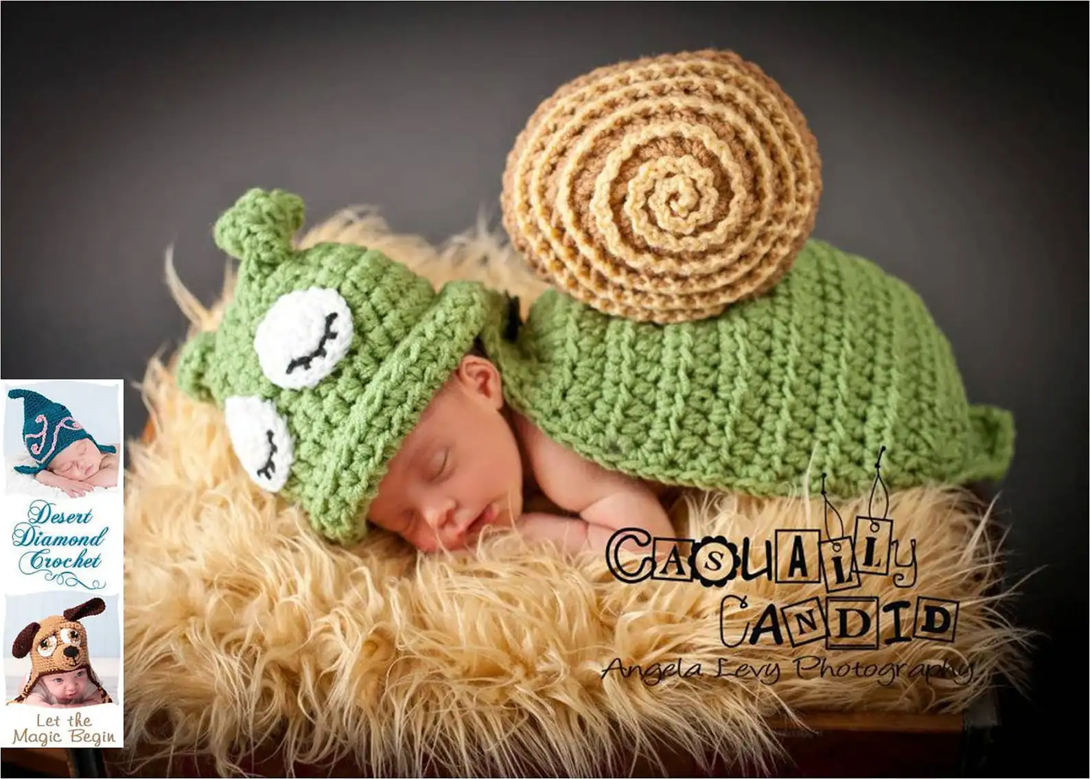 20 Incredible Crochet Snails, Slugs, Caterpillars, and Worms 5 Newborn Snail Cape