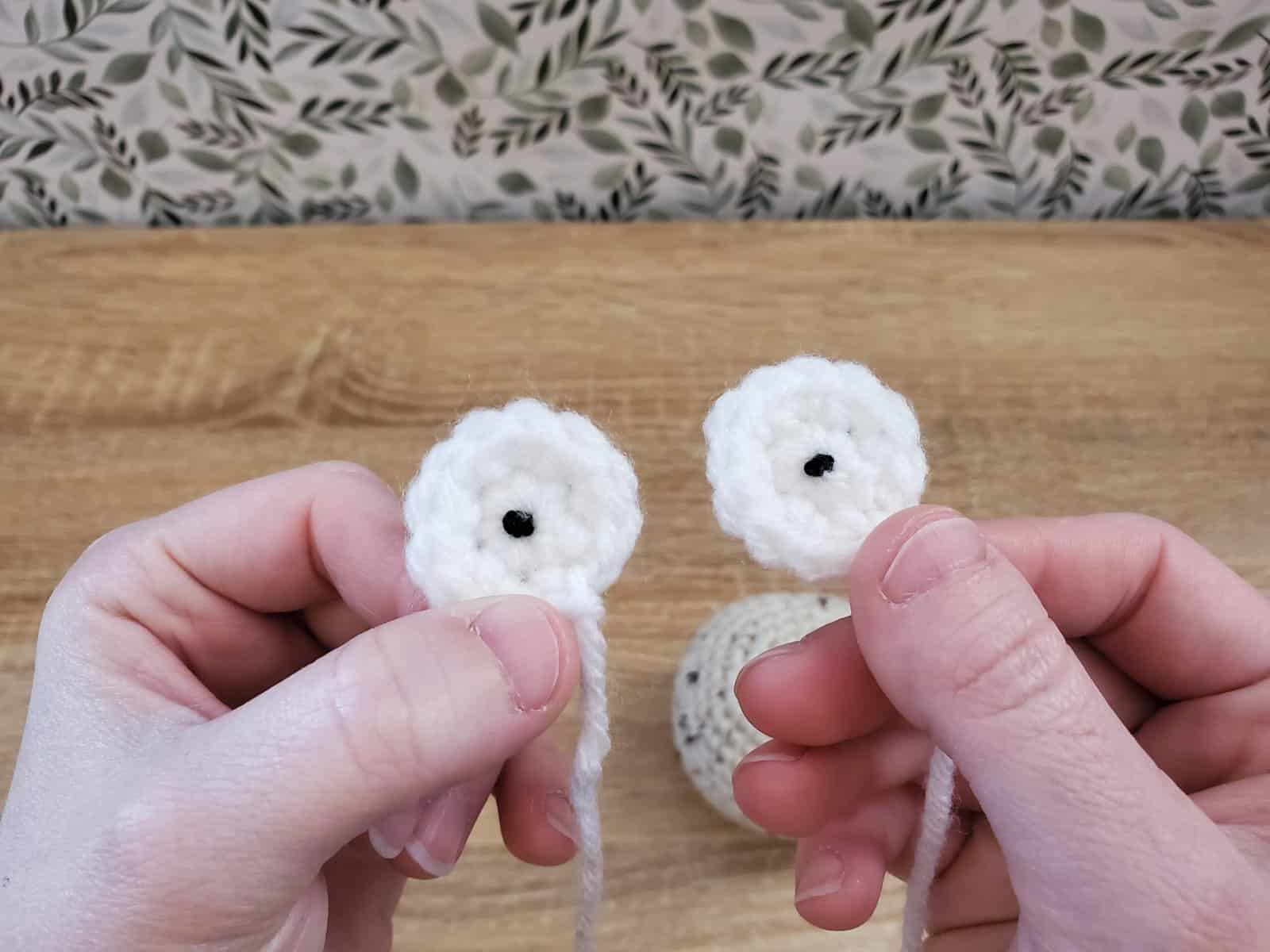 two crochet French Knots