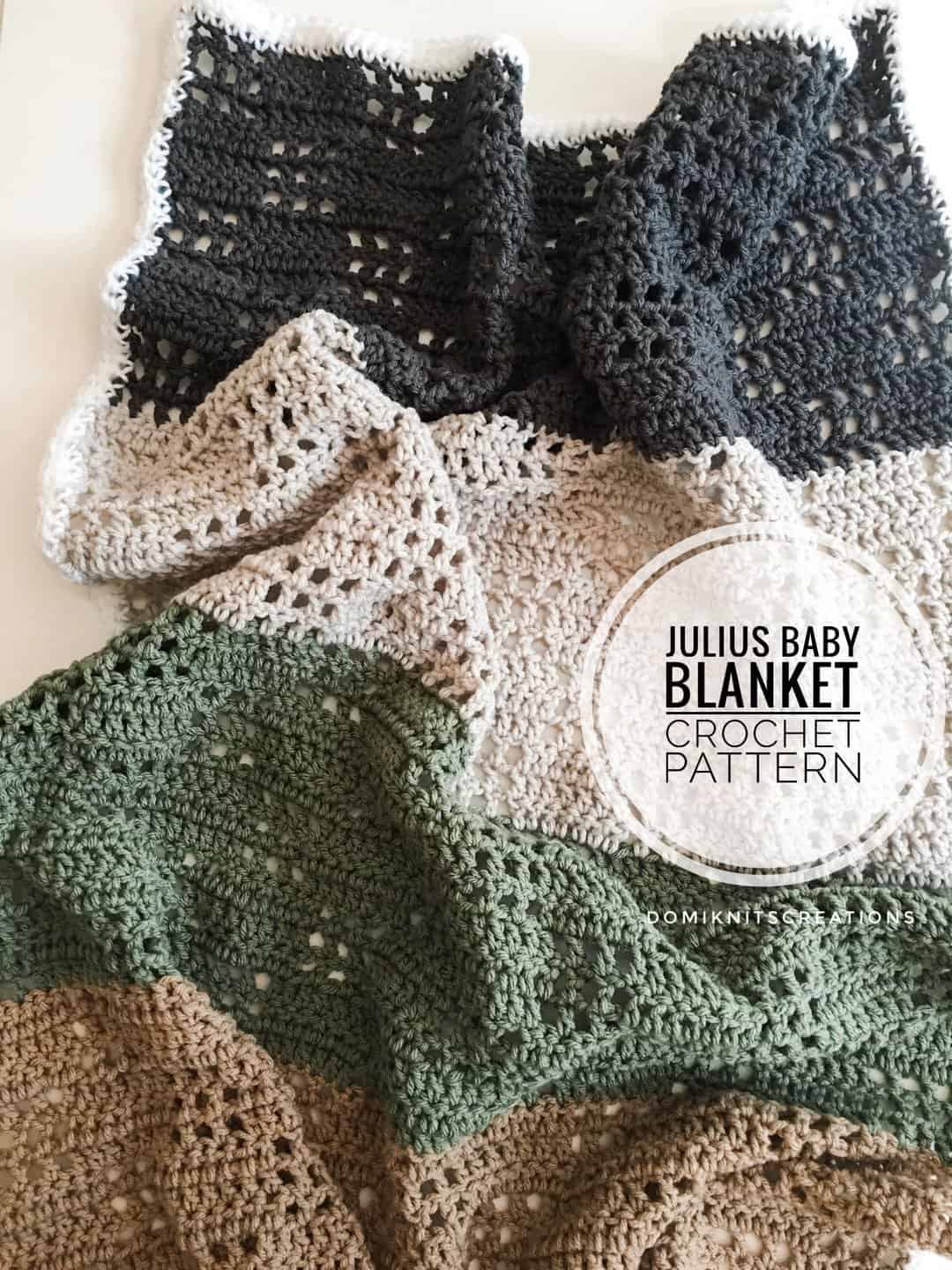 The 25 Best Crochet Blanket Patterns: Check Them Out! 22 Julius Baby Blanket Crochet Pattern