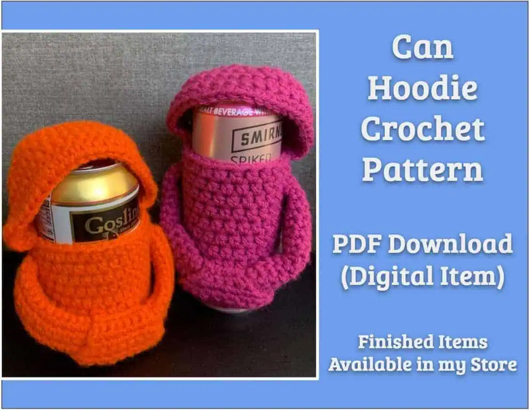 21 Crochet Patterns for the Kitchen: Don’t Miss These! 18 Can Cozy Hoodie