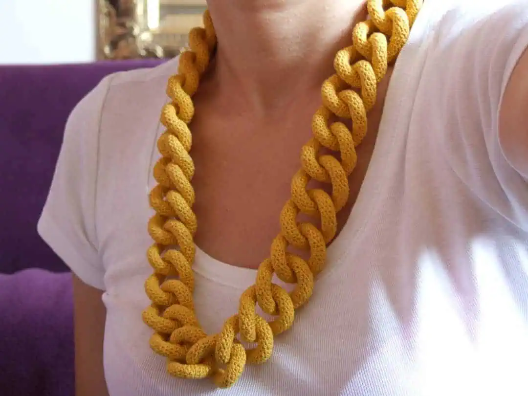 Curb Chain Crochet Necklace Pattern