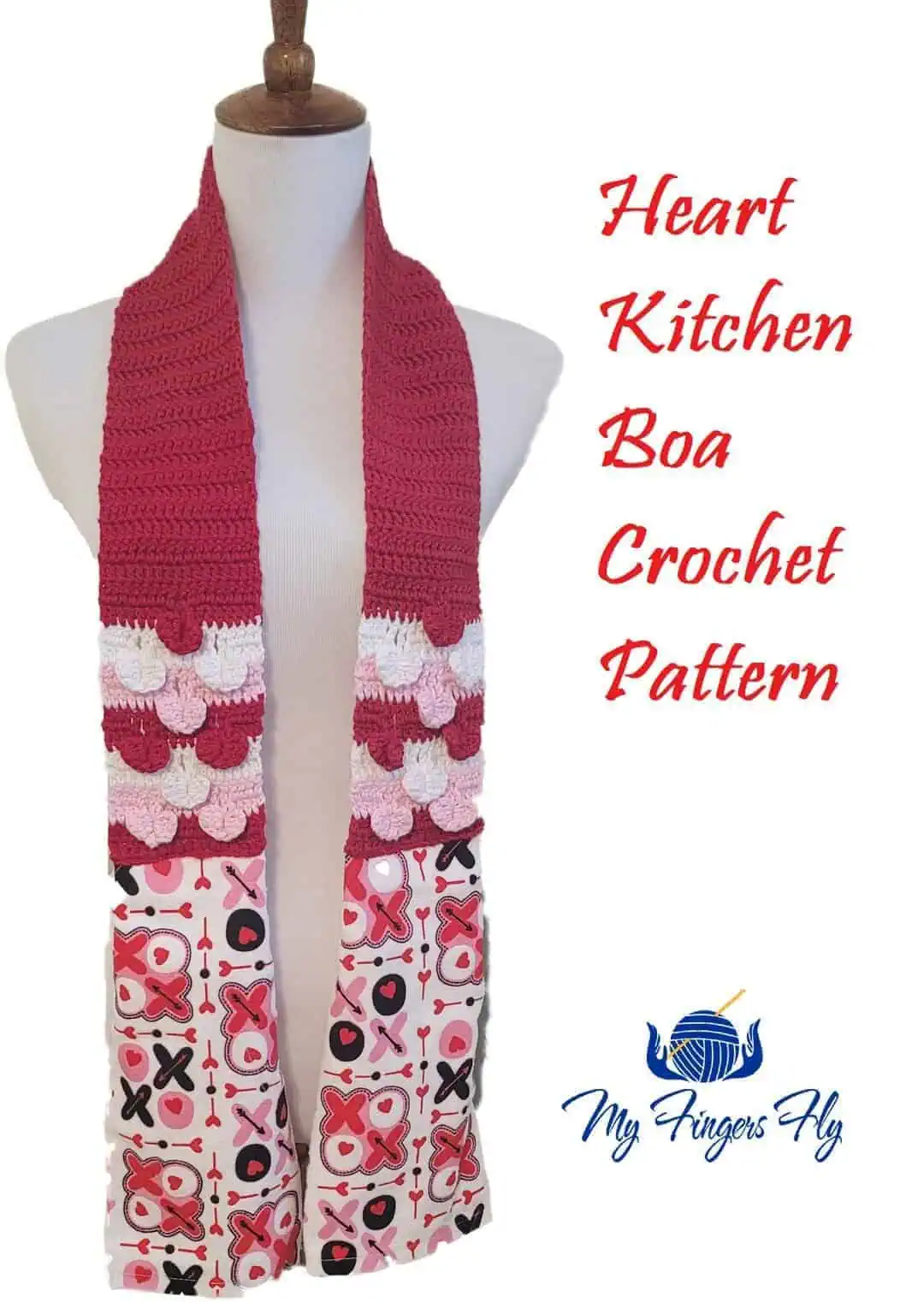 21 Crochet Patterns for the Kitchen: Don’t Miss These! 10 Heart Kitchen Boa Crochet Pattern