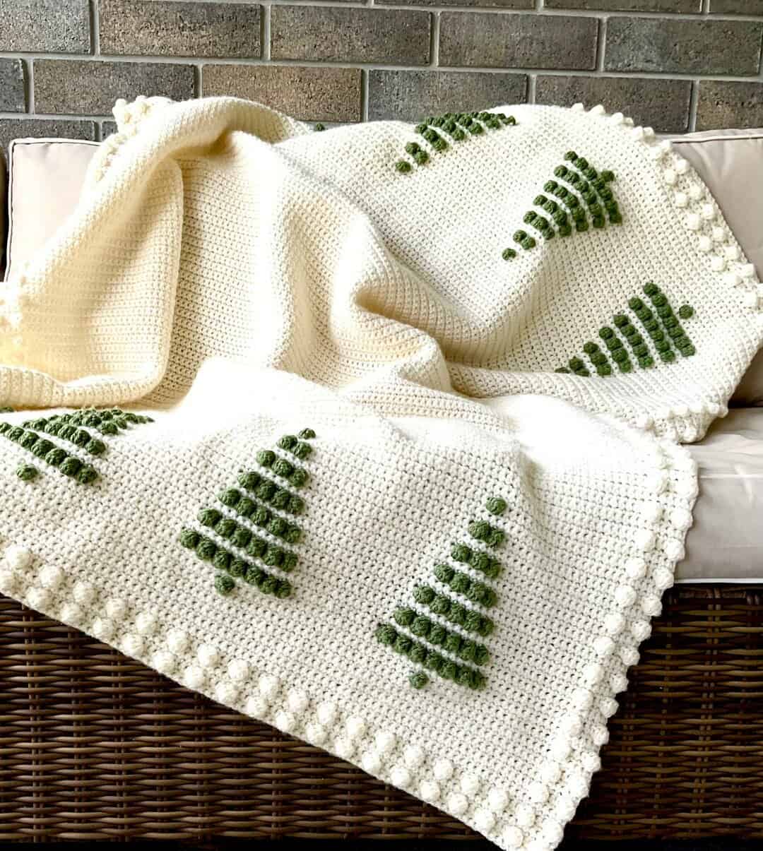 The 25 Best Crochet Blanket Patterns: Check Them Out! 19 Pine Tree Crochet Blanket