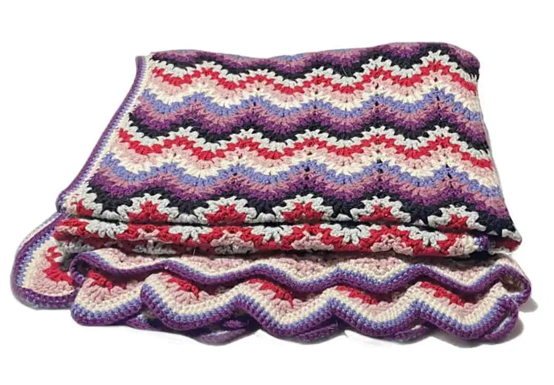 20 Crochet V-Stitch Patterns You Won’t Want To Miss 7 Aubrey's Spiky V Crochet Blanket Pattern