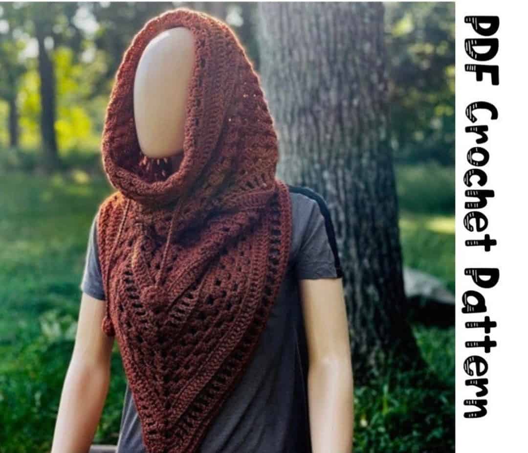 Crochet Cowl and Crochet Scarf Patterns – Adorable and Fun 19 Gran'dana Cowl Hood