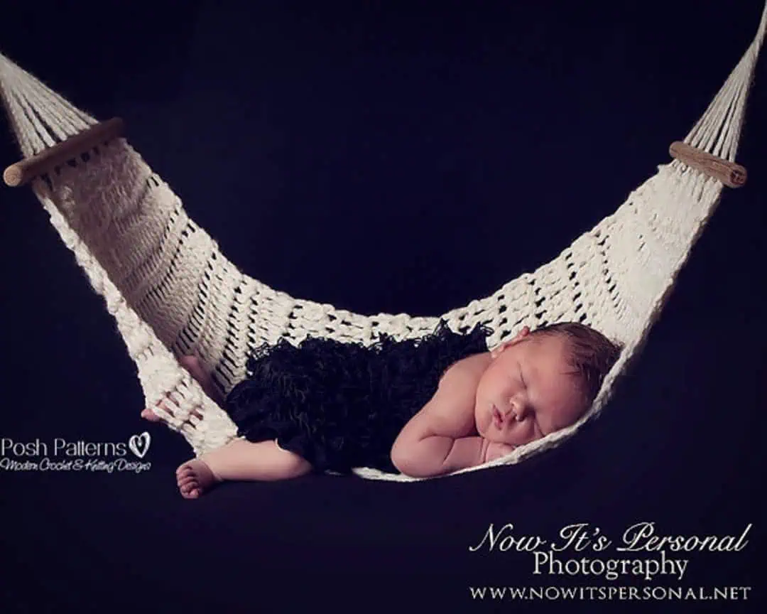 30 Crochet Hammock Patterns for Home, Pets, and Playful Storage 8 Crochet Newborn Hammock Pattern – Baby Photo Prop