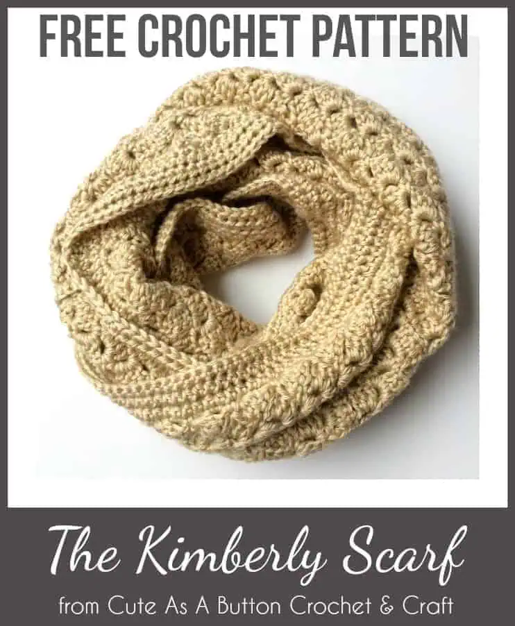 Crochet Cowl and Crochet Scarf Patterns – Adorable and Fun 12 The Kimberly Scarf - FREE Pattern