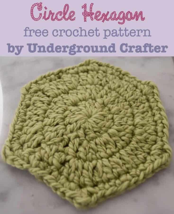 Circle Hexagon free crochet pattern by Underground Crafter button