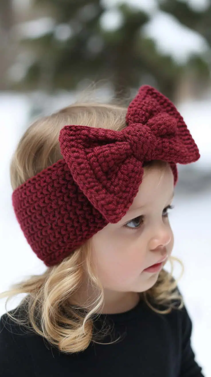 25 Baby Headband Crochet Patterns: Create Adorable Keepsakes for Your Little One 2 a close up photograph of a young child