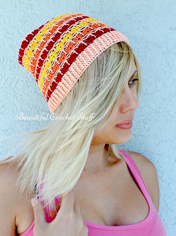 how to crochet summer hat 1