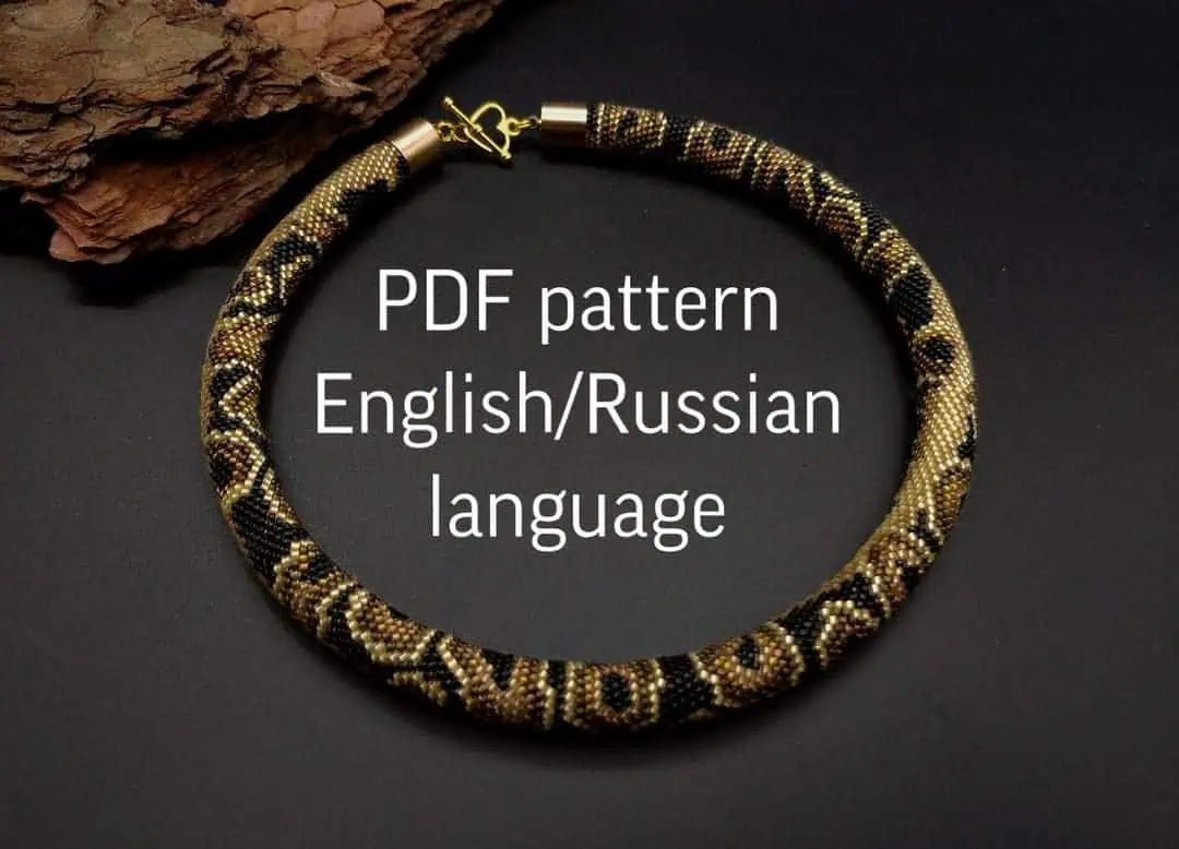 19 Lovely Examples of Crochet Jewelry to Admire and Try 6 Bead Sea Snake Crochet Necklace Pattern