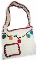 xmas crochet tote