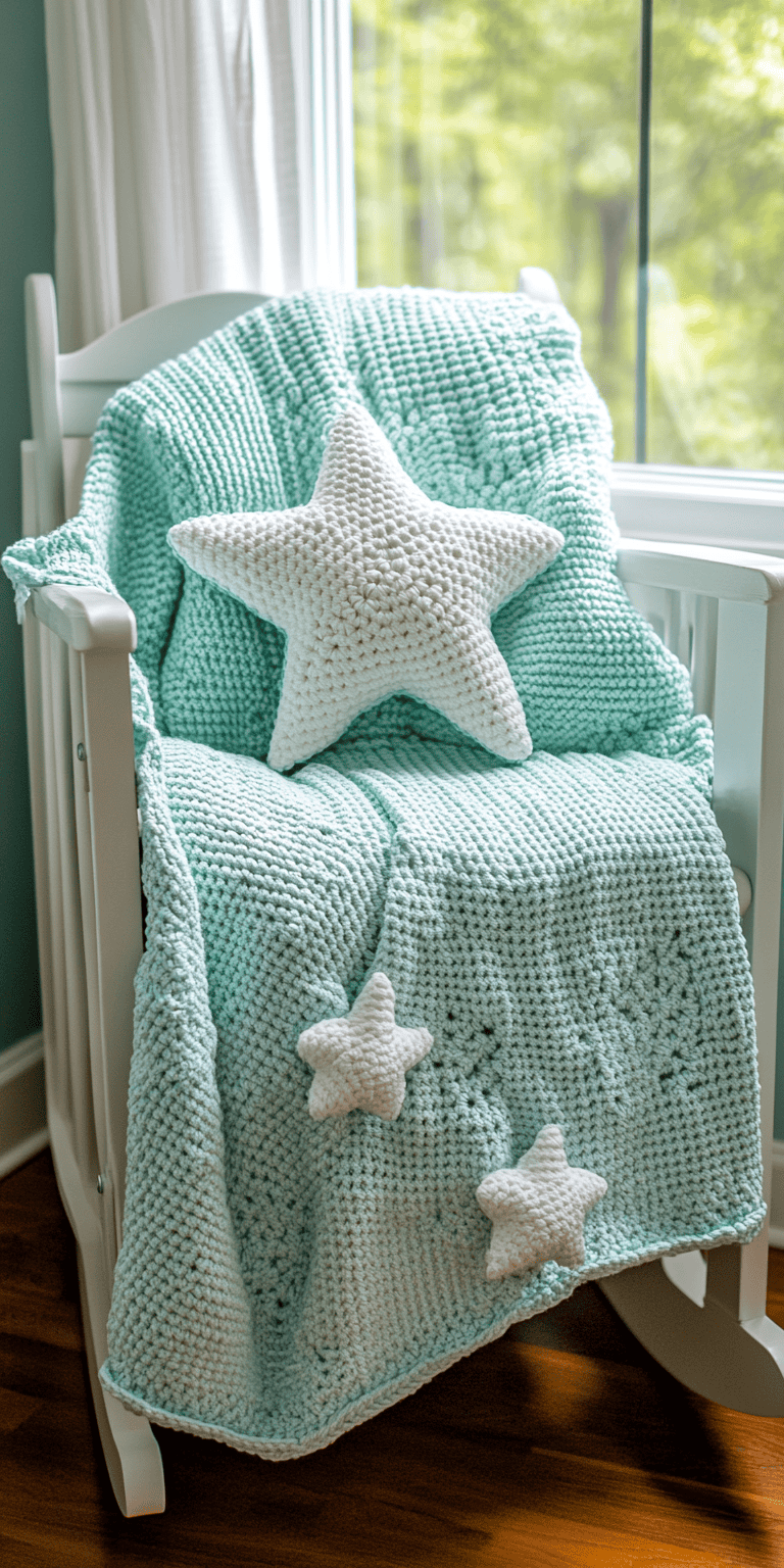 20 Star Pillow Crochet Patterns: Enhance Your Home Decor Today! 37 Crochet Baby Star Afghan Pillow Pattern