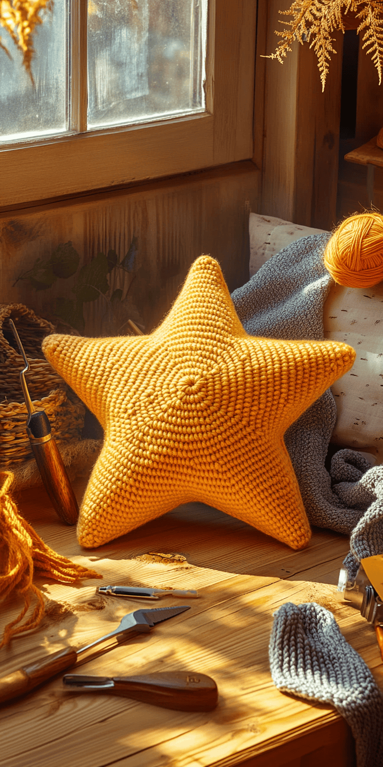 20 Star Pillow Crochet Patterns: Enhance Your Home Decor Today! 11 Easy Stellar Star Crochet Pillow Pattern
