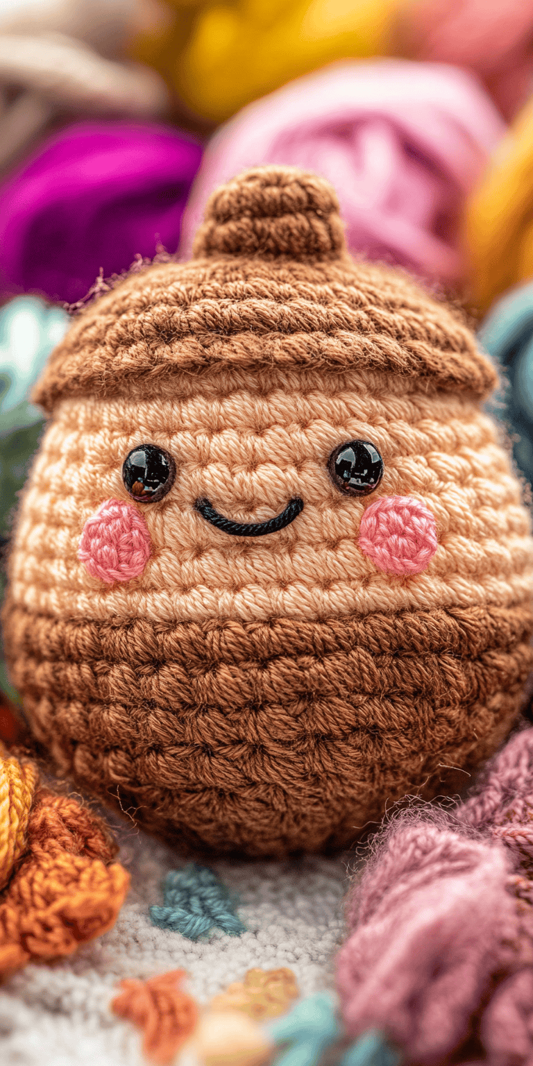 12 Acorn Crochet Pattern: Unleash Your Creativity with Seasonal Designs 22 Kawaii Styled Mini Crochet Acorn Amigurumi Plushie