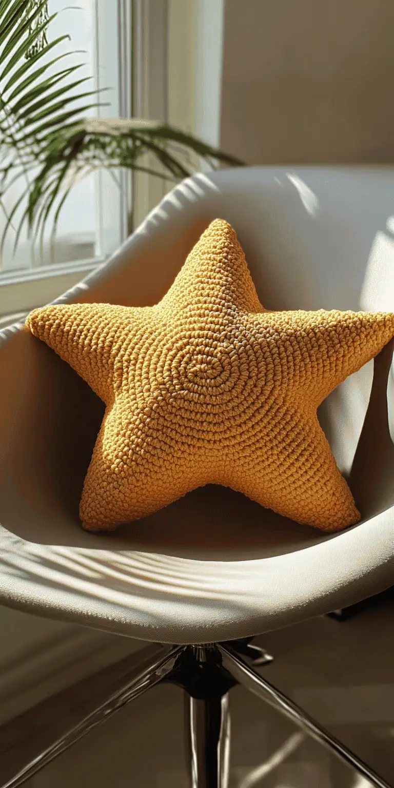 20 Star Pillow Crochet Patterns: Enhance Your Home Decor Today! 21 Star Puff Pillow Crochet Pattern with Video