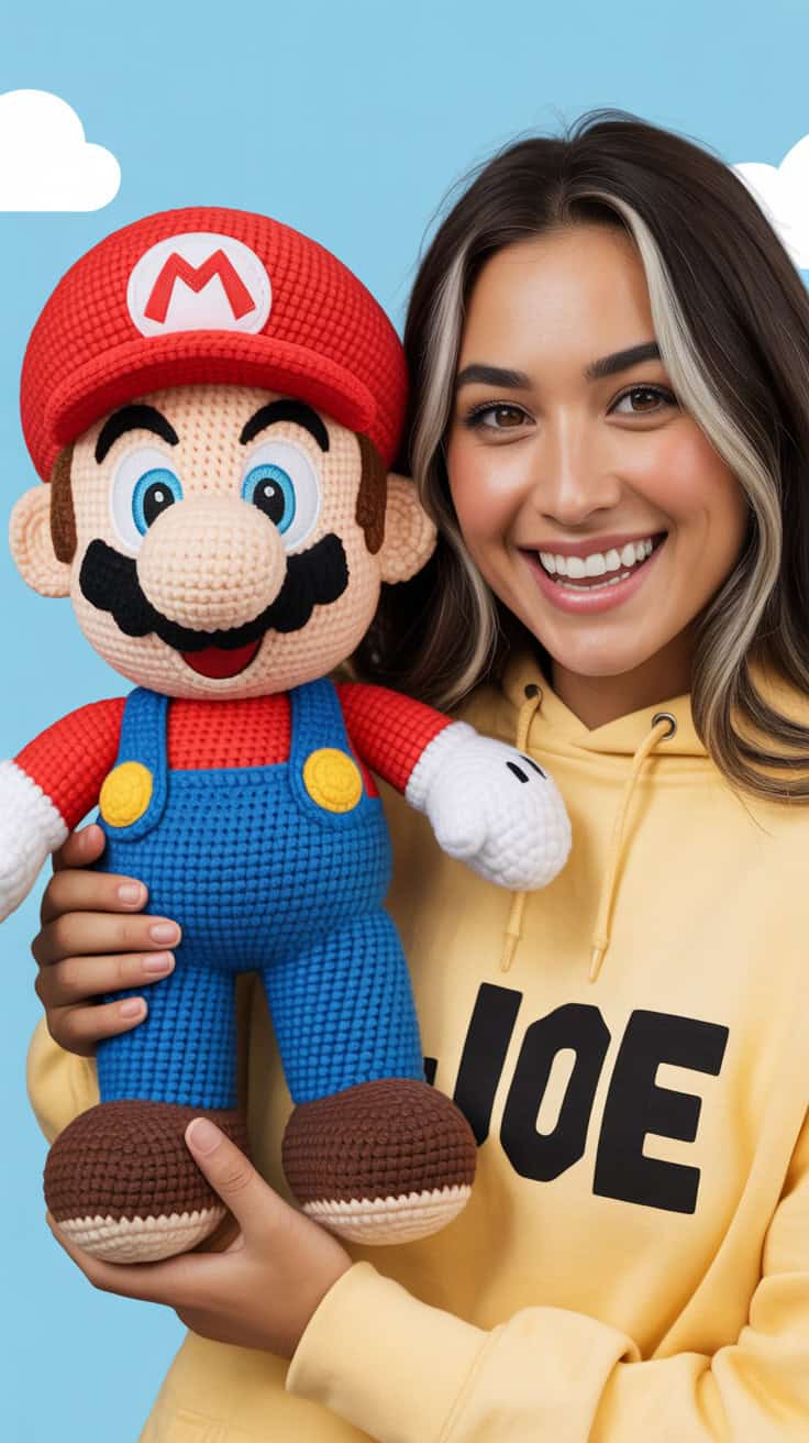 22 Mario Crochet Patterns: Fun and Unique Designs For All Fans 4 a close up photo of a crocheted plush su SZzpzWwkSie6MNA62qL5sg Nbl1d5oKQze0WkE2H JKjQ