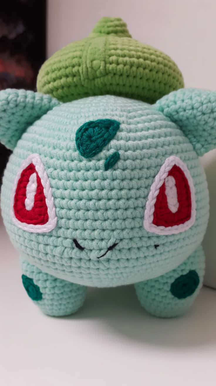 12 Bulbasaur Crochet Patterns: Delight Your Inner Pokemon Fan Today! 24 a close up photograph of a handmade croc TNrFaJmfR2ShCTz DsXFEA BvVqJqMlSM2WlndcDIQkPw