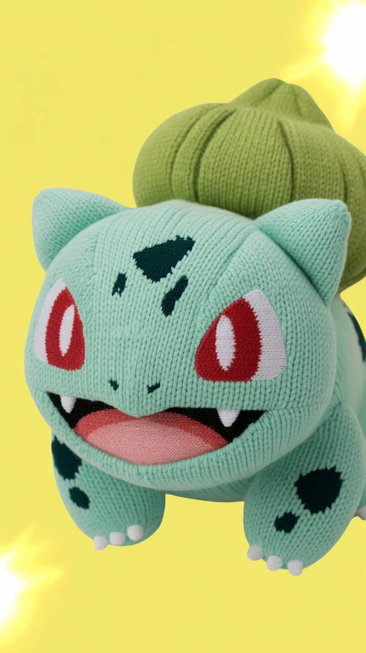 12 Bulbasaur Crochet Patterns: Delight Your Inner Pokemon Fan Today! 20 a close up photograph of a knitted bulba HzVT8bG QreFIauubI4 dQ HDCg76UfQr2pH8dcoDyiFQ