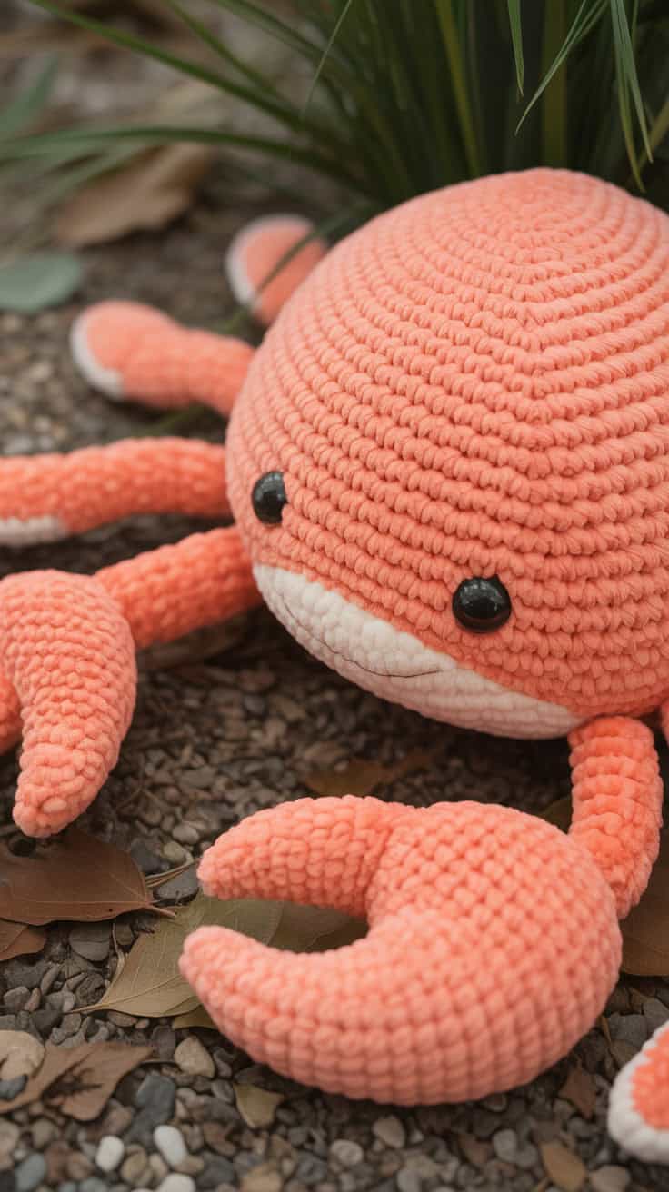 a close up photograph of a plush coral