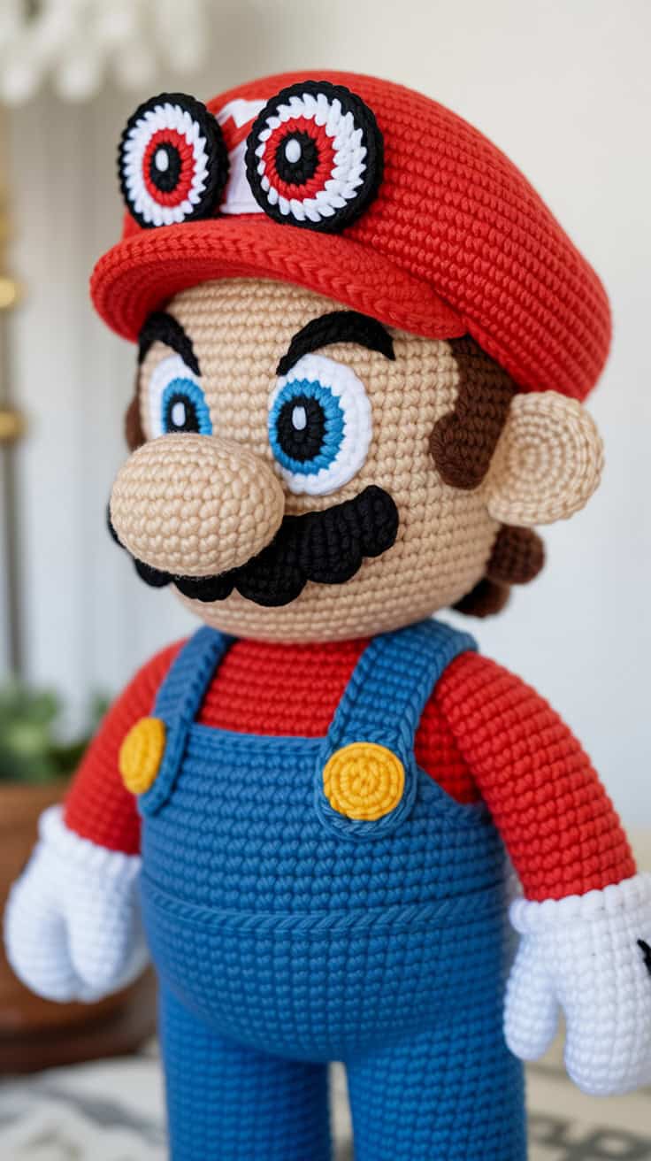 22 Mario Crochet Patterns: Fun and Unique Designs For All Fans 22 a detailed crochet amigurumi figure of s o71zCjOySwK1B5N9UGaNLg 7BeFdpOeQwypRhNXbwQKsA