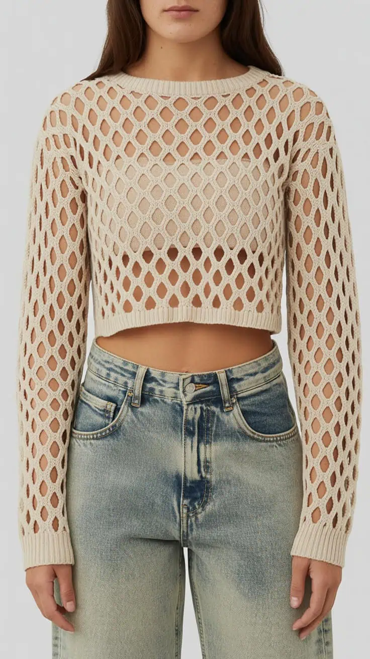 26 Cropped Sweater Crochet Patterns: Upgrade Your Wardrobe Handmade Style 4 a fashion product photo featuring a crea 93u7v4NIQwCIB1PNYu unw vFCtcIGcSw 3o9X 4pmucg cover