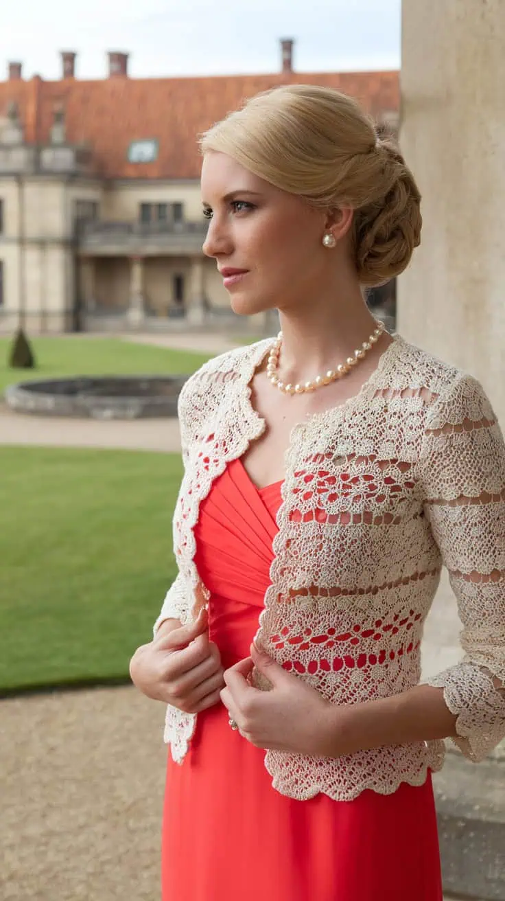 24 Lace Cardigan Crochet Patterns: Upgrade Your Wardrobe With Handmade Charm! 17 a photo of a blonde woman standing outsi Nc85rSv5Qpm 4fzGRDNfWA bODVvociSnG91Y198AikXA
