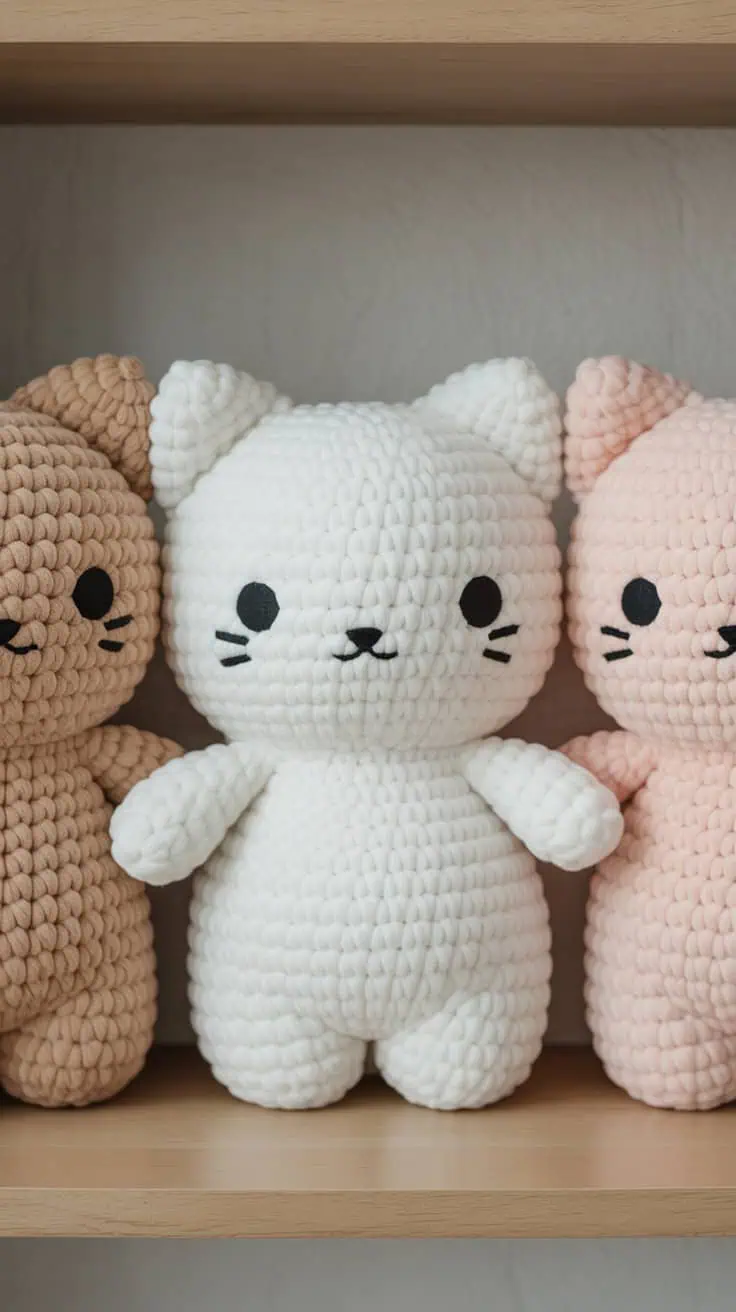 9 Pusheen Crochet Patterns: Fun & Easy Projects for Cat Lovers 4 a photograph of three kawaii style plush AfPTZkdhS0ukZNsqt8nSGw hVg7kFfQQD6 17Ais3tLLg