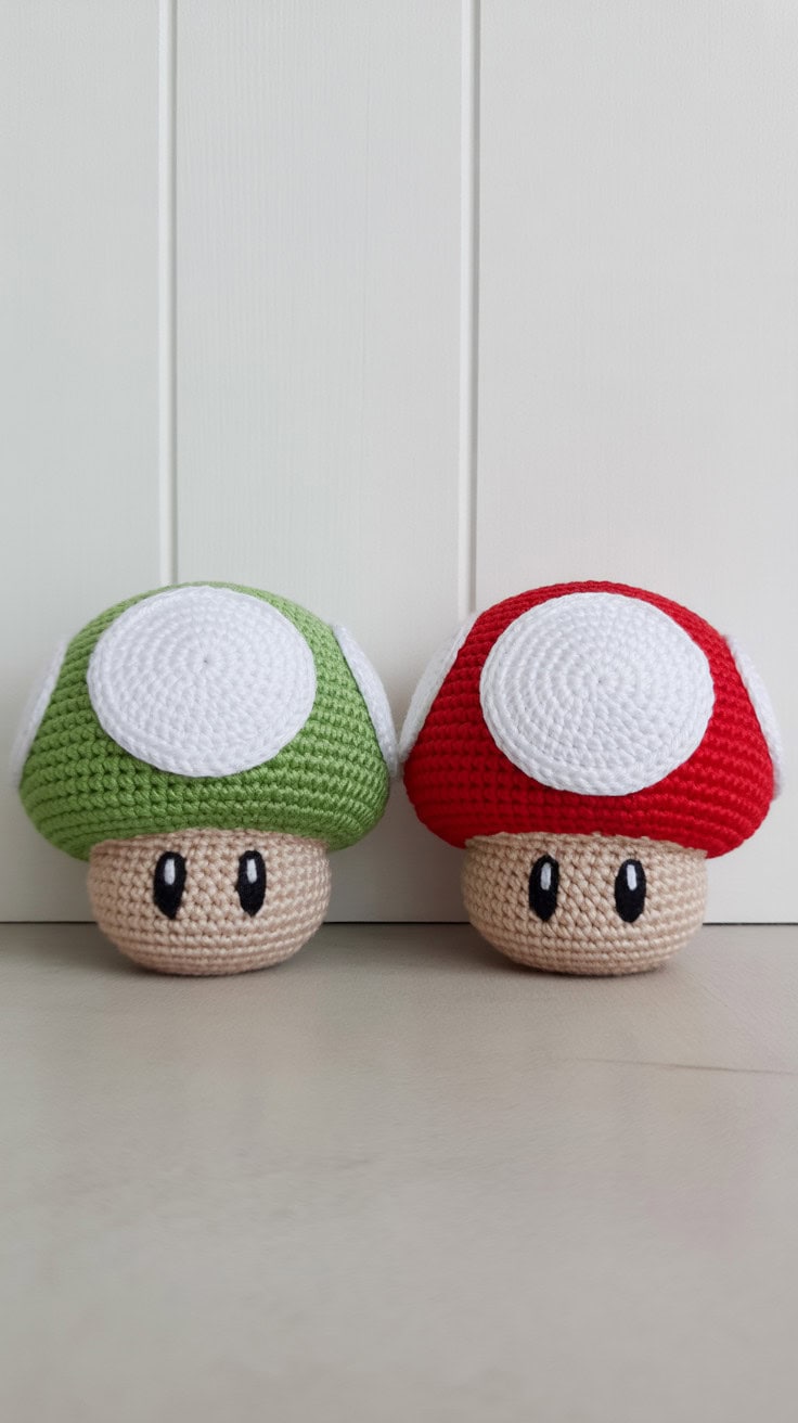 22 Mario Crochet Patterns: Fun and Unique Designs For All Fans 32 a photograph of two handmade crochet sup 41GNxRvoQgSLKomFw