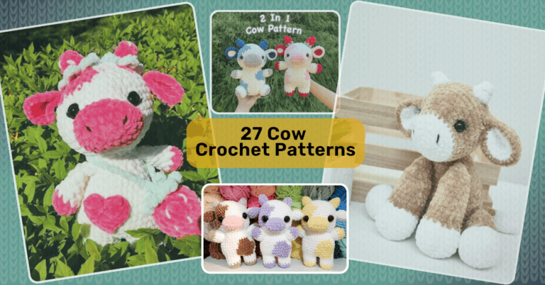 One Cow Pattern 31 Cow Crochet Patterns: Unleash Your Creativity with These Adorable ...
