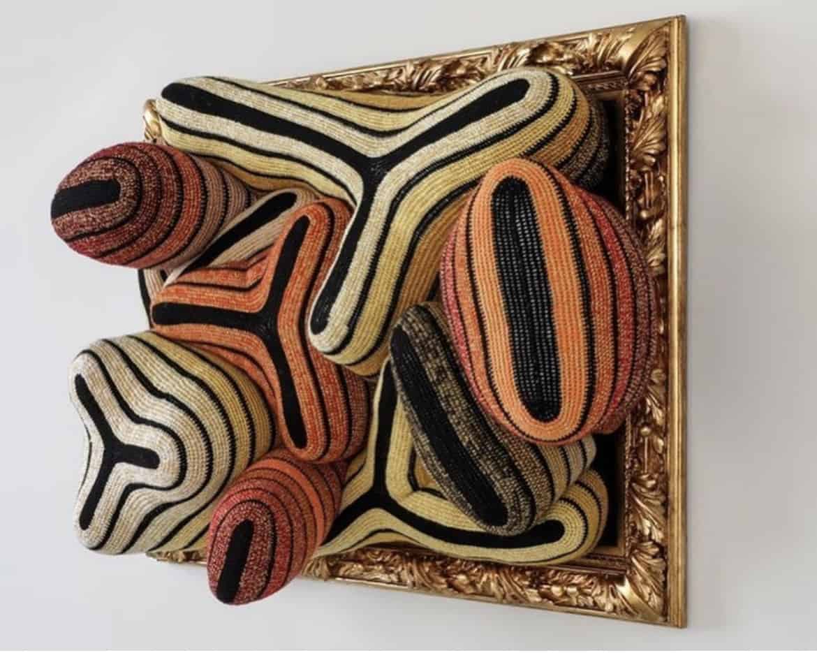 Crochet Artist: Joana Vasconcelos – Femininity and Society 8 Framed Crochet Art