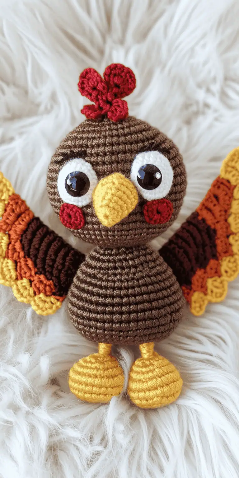 Mini Turkey Amigurumi Crochet Pattern