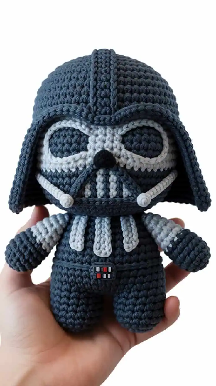 16 Darth Vader Crochet Patterns: Unleash Your Inner Sith with Creative Crafts 4 a handcrafted crochet darth vader plush fZx67tNjS