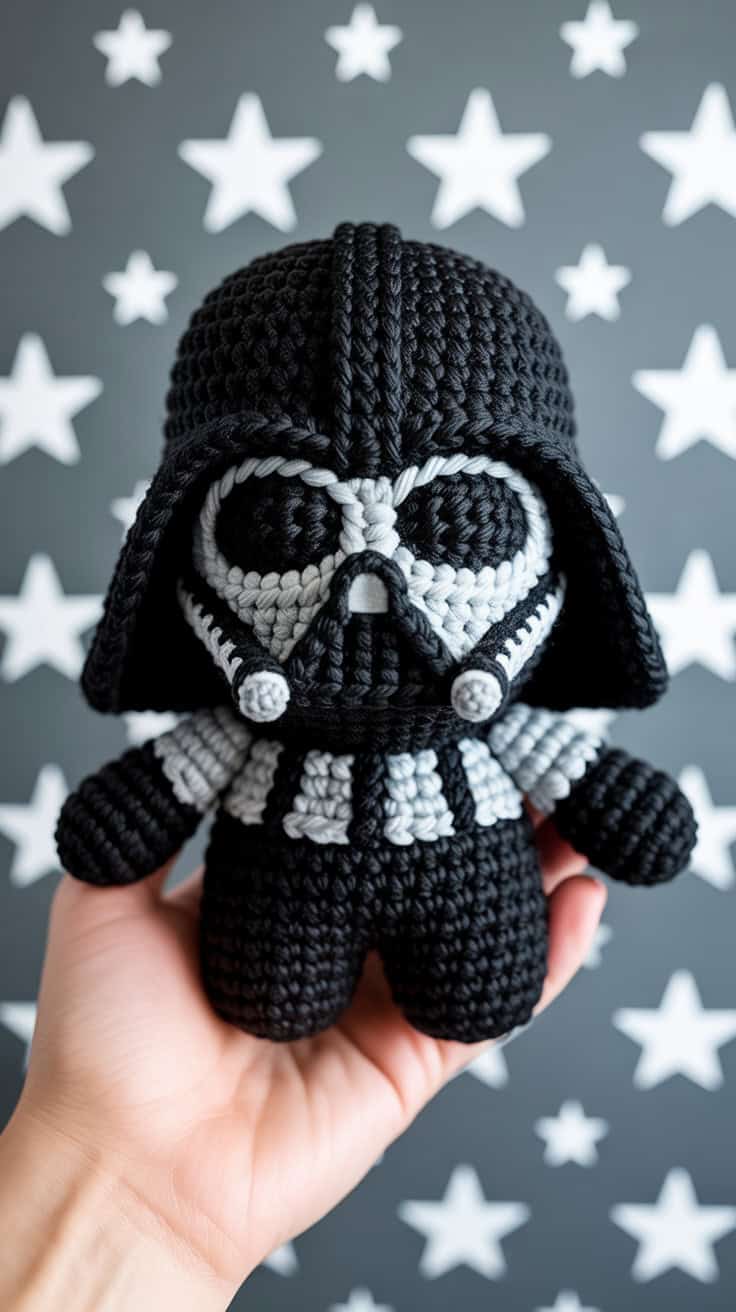 16 Darth Vader Crochet Patterns: Unleash Your Inner Sith with Creative Crafts 10 a handcrafted crochet darth vader plush zta9y1MPQK6le HdbdArNA IWuX ardTquNWVYgQKqnvQ