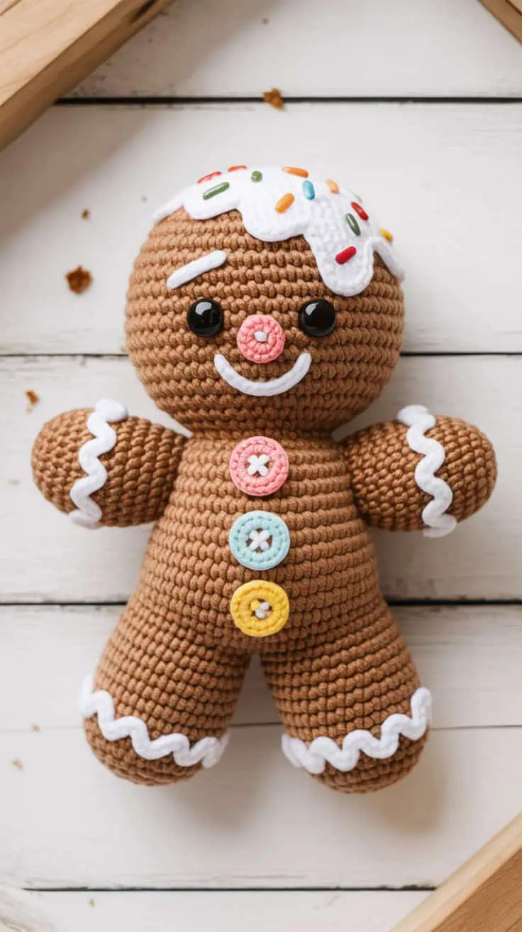 18 Gingerbread Man Crochet Patterns: Make Your Holidays Extra Cozy! 19 a handcrafted crochet gingerbread man pl LPTnH6GSQpOqgFBrZt3C0A sFisHUL6Tv 4N8 JhlSYhA
